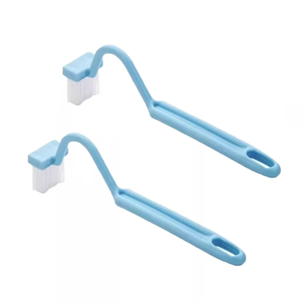 3-Piece Curved Toilet Cleaning Brush Set | Long Handle Deep Cleaning Bathroom Brush