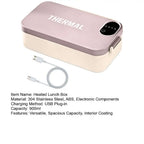 Smart Electric Heated Lunch Box | Portable Food Warmer with LED Display