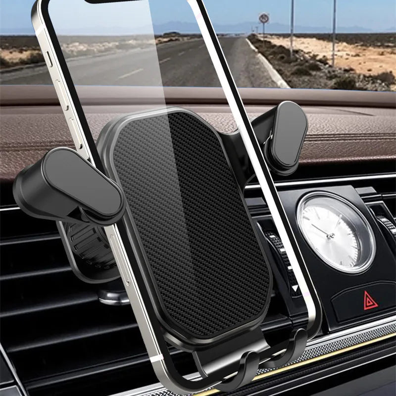 Car Phone Holder – 360° Gravity One-Hand Air Vent Mount for iPhone, Samsung & Android