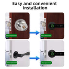 RAYKUBE M5 Smart Fingerprint Door Lock with Tuya App, Password, IC Card & Key Access