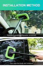 Car Window Cleaning Brush Kit – Microfiber Windshield & Interior Glass Cleaner
