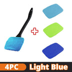 Car Window Cleaning Brush Kit – Microfiber Windshield & Interior Glass Cleaner