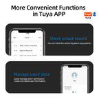 RAYKUBE M5 Smart Fingerprint Door Lock with Tuya App, Password, IC Card & Key Access