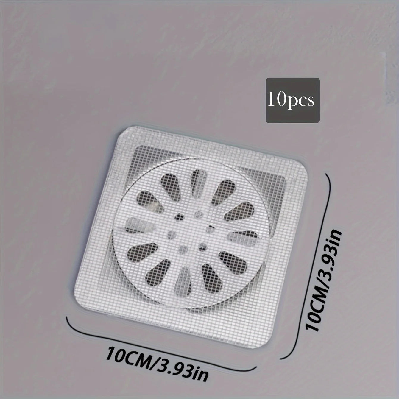 Self-Adhesive Drain Hair Catcher | Anti-Clog Floor Drain Filter Mesh