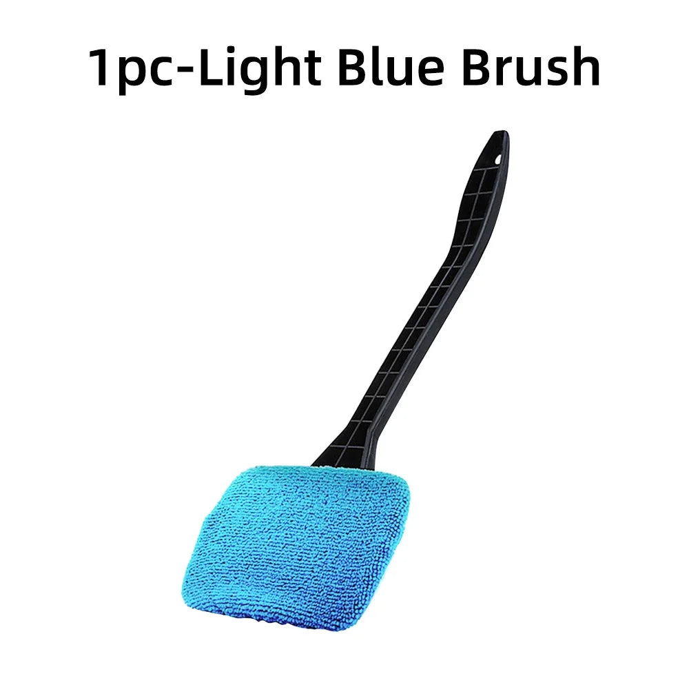 Car Window Cleaning Brush Kit – Microfiber Windshield & Interior Glass Cleaner