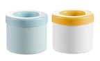 Silicone Round Ice Cube Maker & Ice Bucket – DIY Freezer Ice Mold with Lid