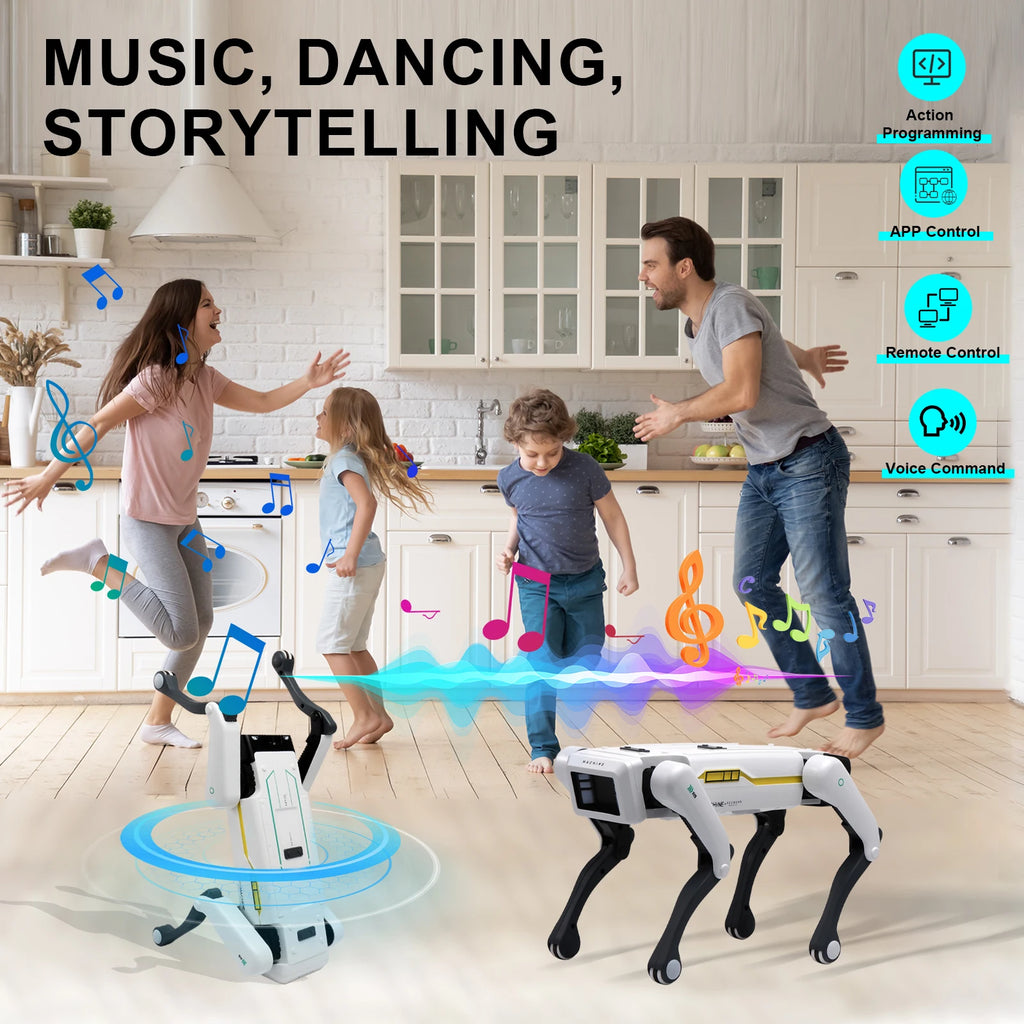 AI Smart Robot Dog | Voice Control, App Remote Control, Programmable Singing & Dancing Toy