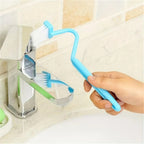 3-Piece Curved Toilet Cleaning Brush Set | Long Handle Deep Cleaning Bathroom Brush