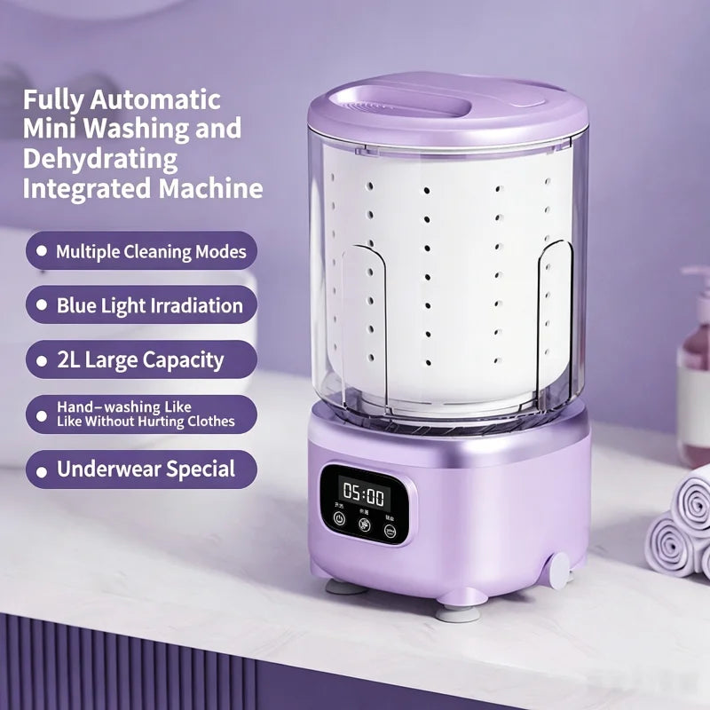 Mini Washing Machine Portable for Delicates & Baby Clothes