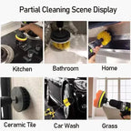 Electric Drill Brush Cleaning Kit