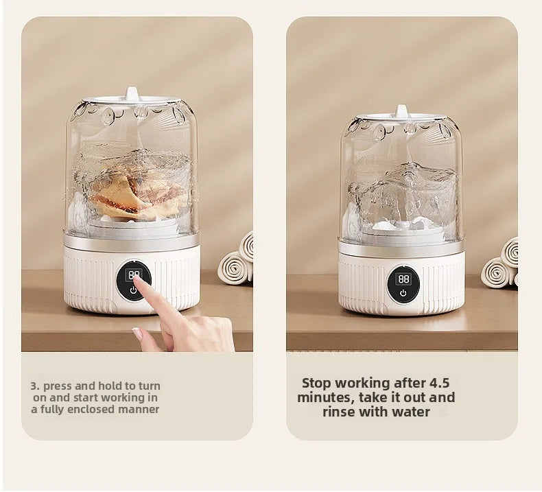 Mini Washing Machine Portable for Delicates & Baby Clothes