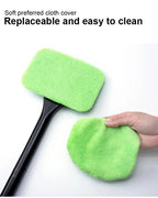 Car Window Cleaning Brush Kit – Microfiber Windshield & Interior Glass Cleaner