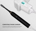 Electric Ultrasonic Toothbrush – USB Rechargeable | 6 Cleaning Modes | Waterproof | Couple Set