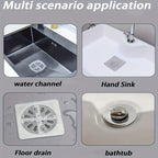 Self-Adhesive Drain Hair Catcher | Anti-Clog Floor Drain Filter Mesh