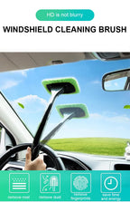 Car Window Cleaning Brush Kit – Microfiber Windshield & Interior Glass Cleaner